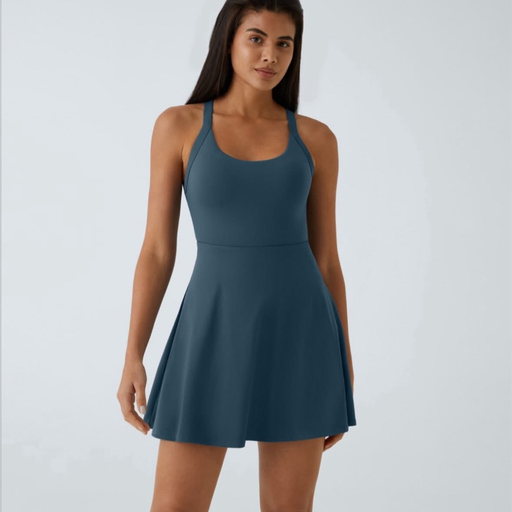 HALARA Teal Mini Dress
